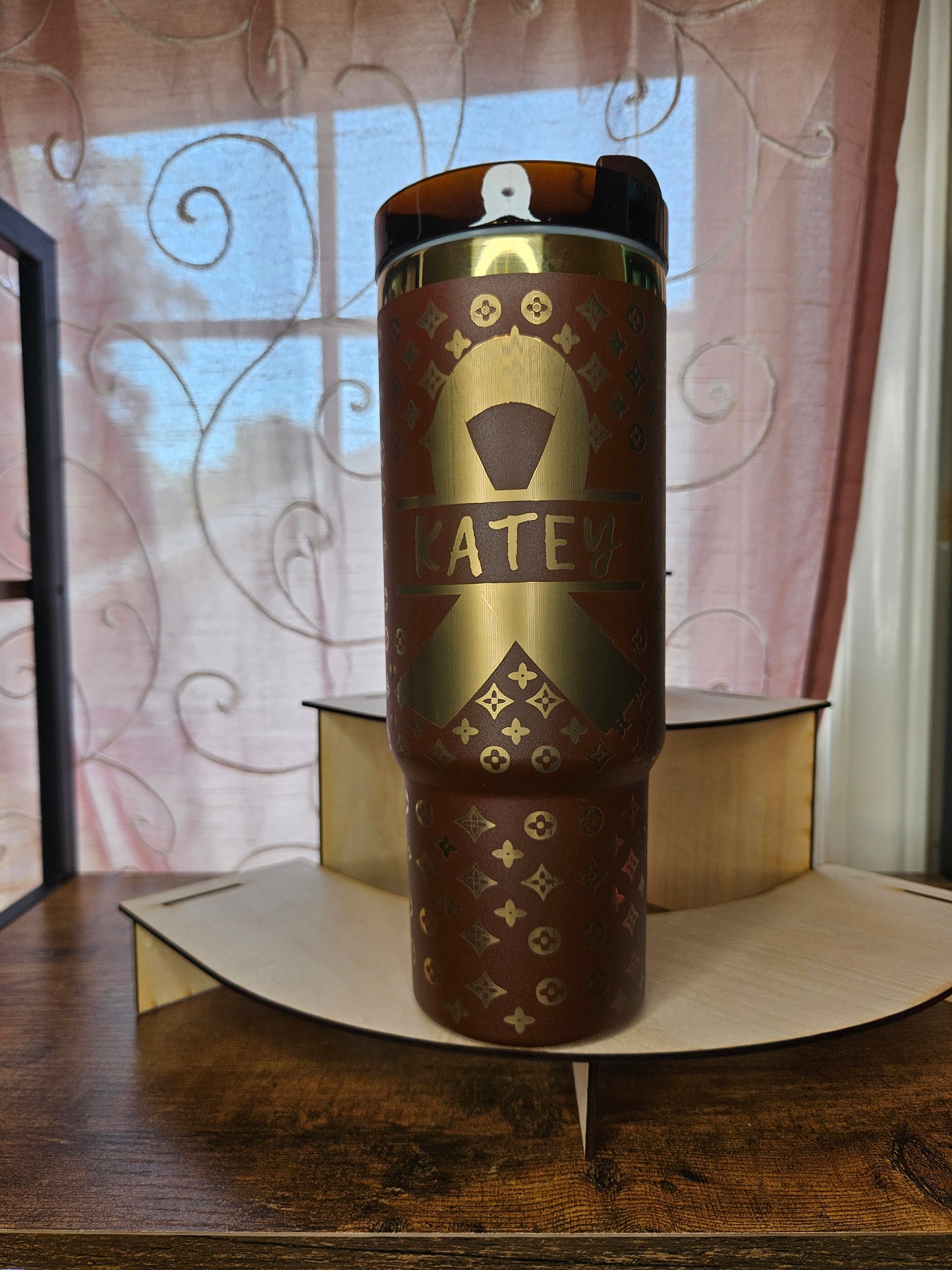 40 oz Luxe laser -engraved personalized tumbler