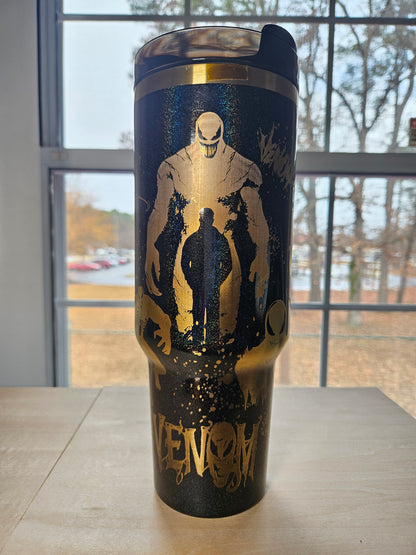 40 oz Luxe laser -engraved personalized tumbler