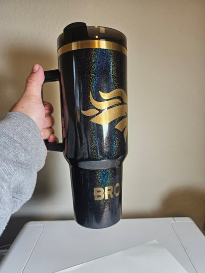 40 oz Luxe laser -engraved personalized tumbler