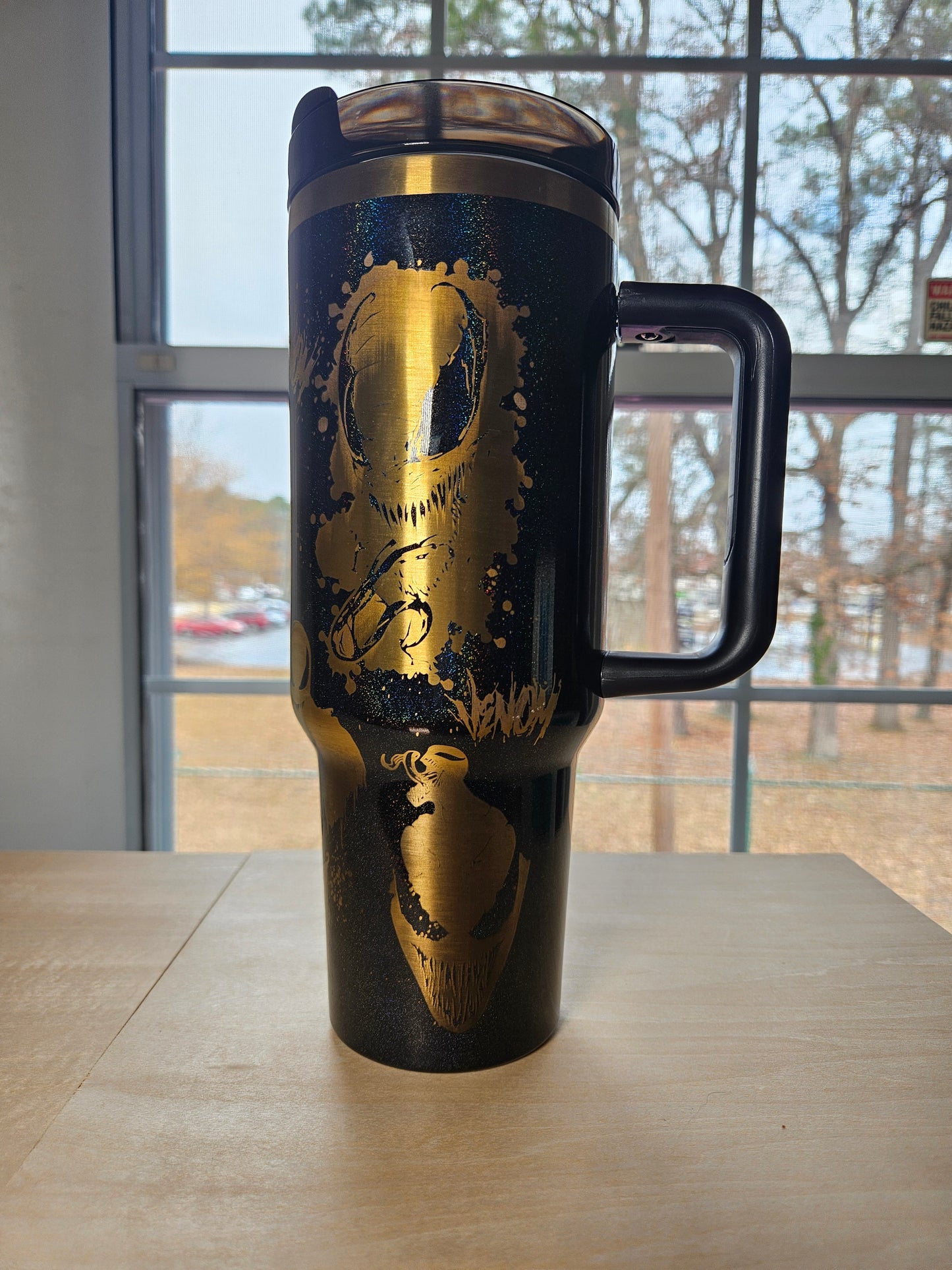 Venom 40 oz Luxe laser -engraved Tumbler