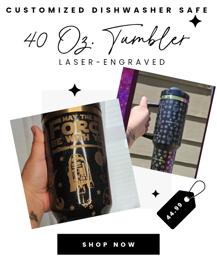 Venom 40 oz Luxe laser -engraved Tumbler